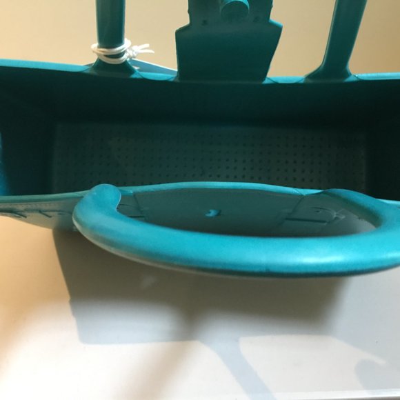 Great Bag Co. Designer Robert Verdi Rubber Tote Hand Bag Purse Aquamarin… - Picture 11 of 11